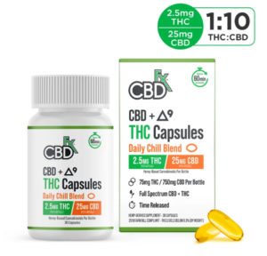 CBDFX CBD+Delta-9 THC Softgels Daily Chill Blend